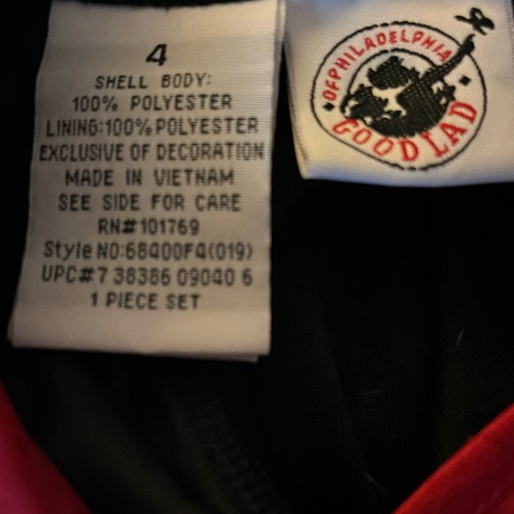 Vintage Classic Philadelphia Good Lad, Red and Black Formal Dress Girls size 4 - Picture 2 of 2